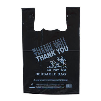 200ct reusable bag- 21x13 - black -- 1 per case