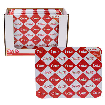 coca cola square trivet- 8 3 8 l -- 12 per case