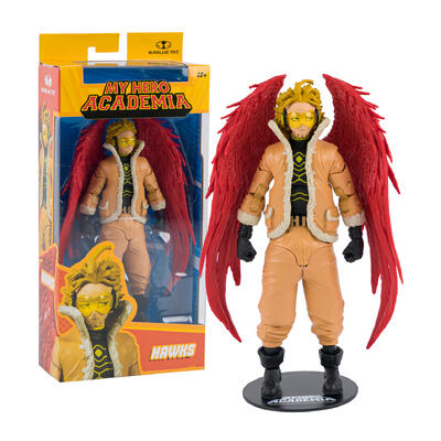 my hero academia hawks action figure- 7 -- 6 per case