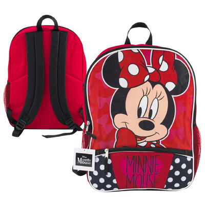 disney minnie mouse 2 pocket backpack- 16 -- 12 per case