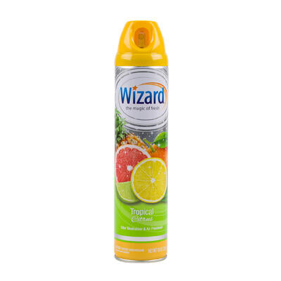 wizard tropical citrus air freshener- 10oz -- 12 per case
