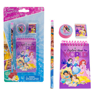 disney princess 4pc study kit -- 24 per case