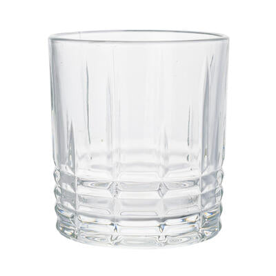 carved design whiskey glass- 19.82oz -- 12 per case