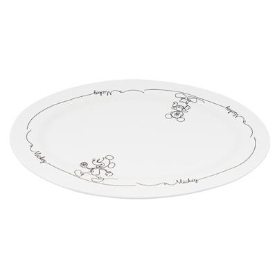 mickey mouse oval tray- 13.7 -- 12 per case
