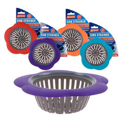 mr. handy sink strainer- 4 d- 4 assorted colors -- 48 per case