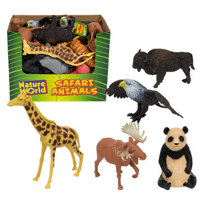 nature world safari animals figures -- 32 per case