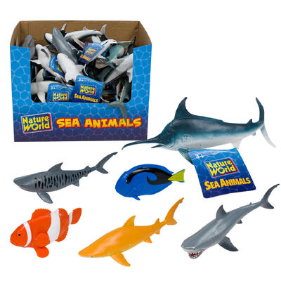 nature world sea animals figures- assorted -- 48 per case