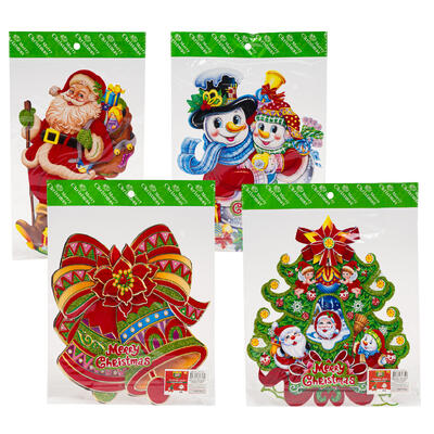 merry christmas decor- 12 - 4 assortments -- 72 per case