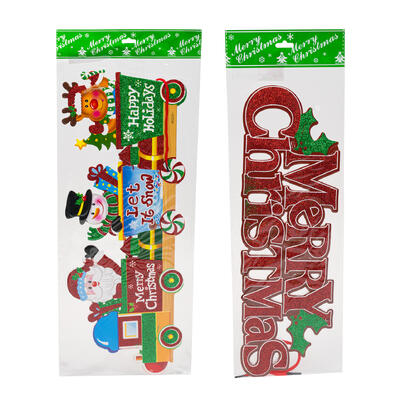 merry christmas decor- 7 - 2 assortments -- 72 per case