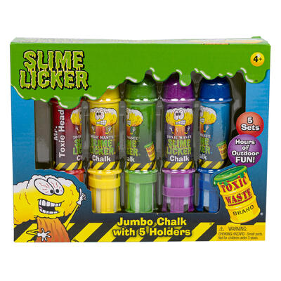 slime toxic waste jumbo chalk w 6 holders -- 6 per case