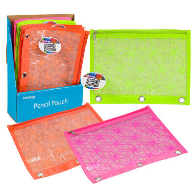 square binder pouch- 7.5 - 3 assorted colors -- 144 per case