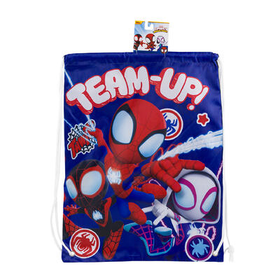 spidey and his amazing friends cinch bag- 18 -- 12 per box