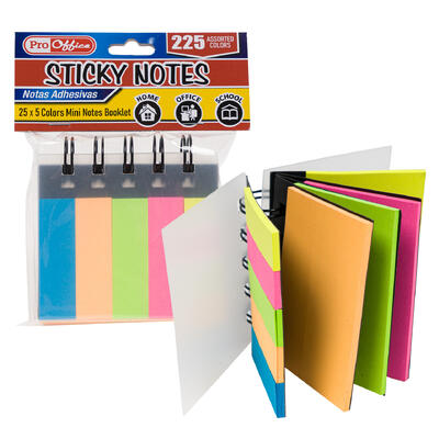 sticky notes 225shts 2 asstd -- 48 per case
