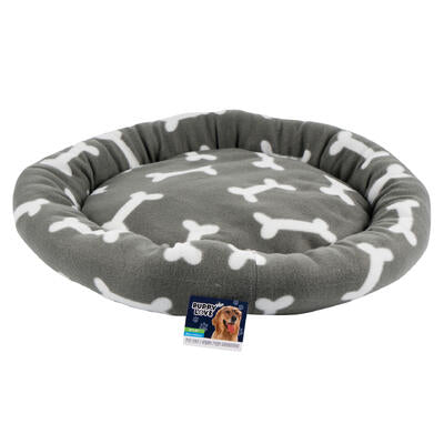 pet bed- 21 - grey w white -- 12 per case