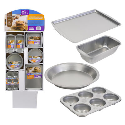 tin baking pan- silver- assorted -- 96 per case