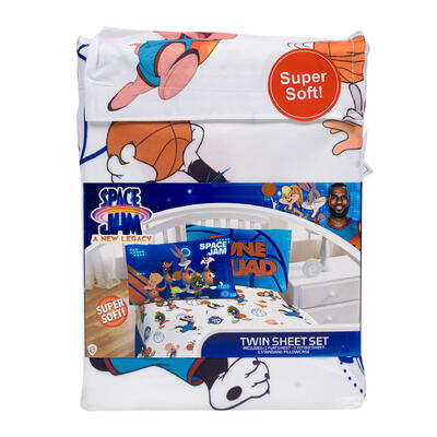 space jam 3pc twin sheet set -- 6 per case