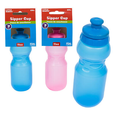 little mimos sipper cup- 7 h 11oz- 2 assorted col -- 48 per case