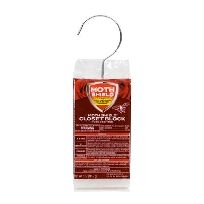 moth shield rose closet block- 5oz -- 24 per case