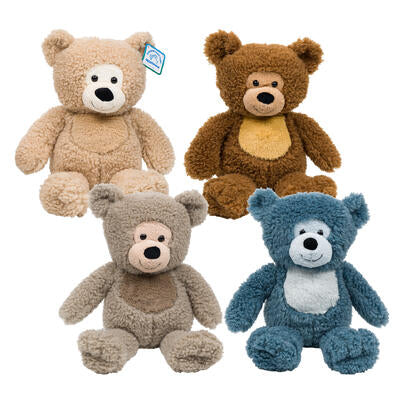 plush 14 fluffy bear 4ast -- 12 per case
