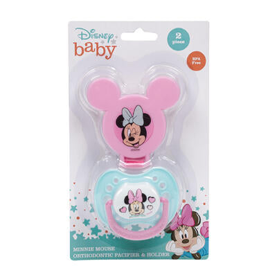 pacifier w clip minniemouse gr -- 48 per case