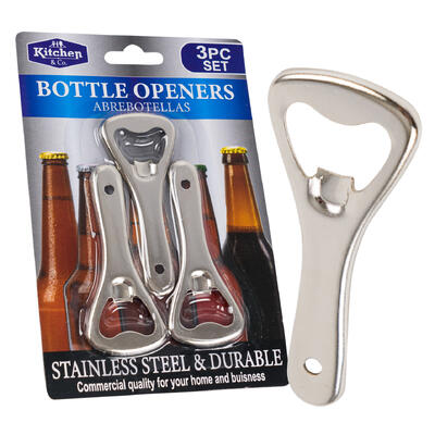 bottle opener 3pc 3.4 silver -- 48 per case