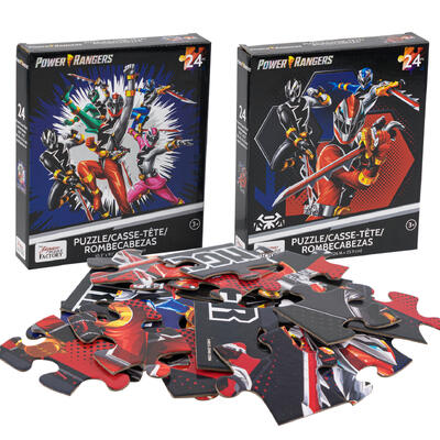 puzzle 24pc power rangers 2ass -- 24 per case