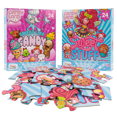 puzzle 24pc candy land 2asst -- 24 per case