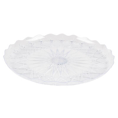 serving tray 13.1 rnd embossed -- 36 per case