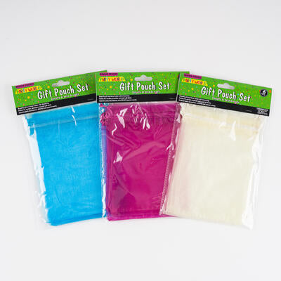 gift pouch set 6pc med w draws -- 48 per case
