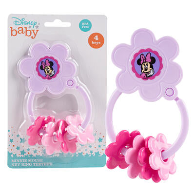 keyring teether minnie purple -- 24 per case