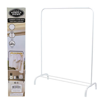 clothes rack 58 h metal whte -- 6 per case