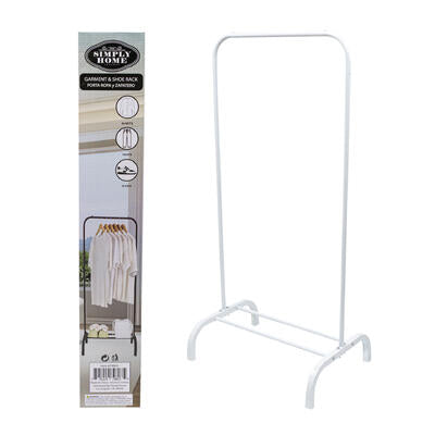 clothes rack 51 h metal wht -- 6 per case