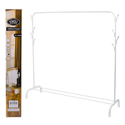 clothes rack 58 h metal white -- 6 per case