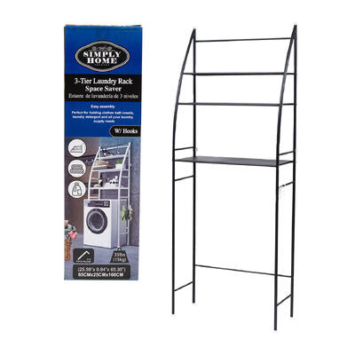 laundry rack 65 h 3tier spaces -- 6 per case