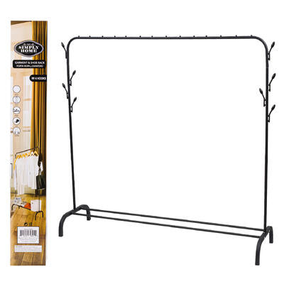 clothes rack 59 h metal black -- 6 per case