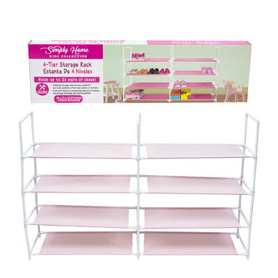 shoe rack organizer 4 tier 24pr -- 10 per case