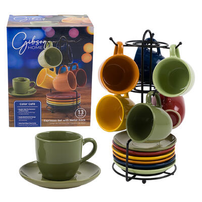 cup saucer set 13pc3ozw metal -- 4 per case