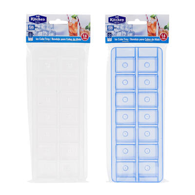 ice cube tray 14 cubes plastic -- 48 per case