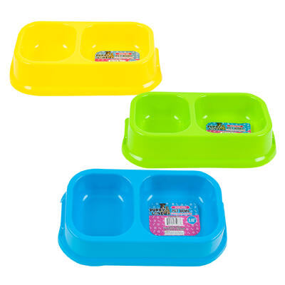 pet bowl 2-section 8.66 plast -- 48 per case