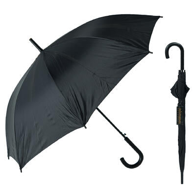 umbrella 48 l w hook auto blk -- 24 per case