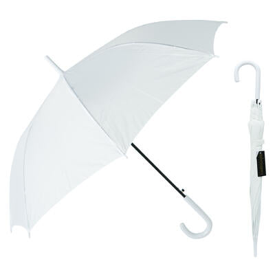 umbrella 48 l w hook auto wht -- 24 per case