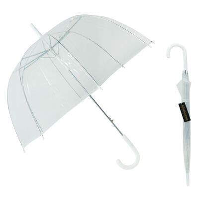 umbrella 46 l w plstc hook clr -- 24 per case