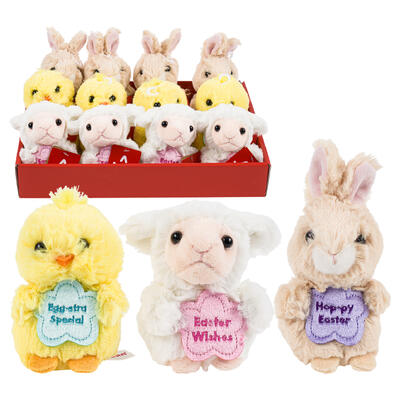 plush 4 spring 3asst -- 48 per case