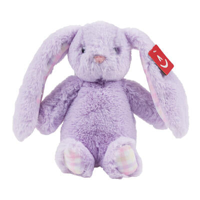 plush 9 gingham bunny lavender -- 12 per case
