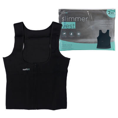 slimming vest 2xl women black -- 20 per case