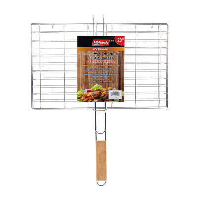 bbq grill basket 20 x16 sqr s. -- 12 per case