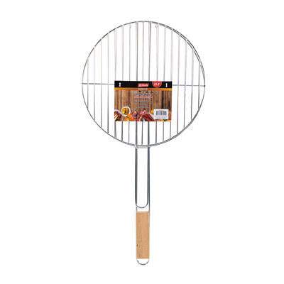 bbq grill basket 23.8 rnd s.s. -- 12 per case
