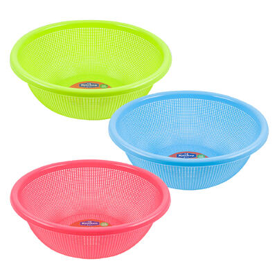 colander 17.3 plstc 3ast clrs -- 24 per case