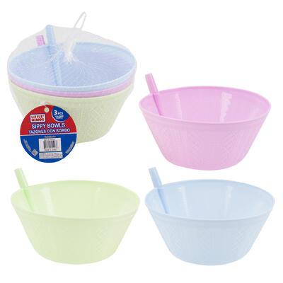 sippy bowl set 3pc 18.5oz 550m -- 48 per case