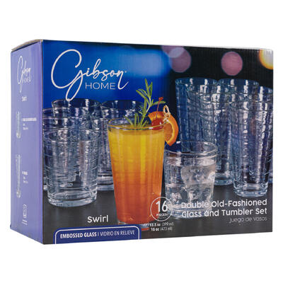 glass set 16pc 16oz 13.5ozembo -- 1 per case